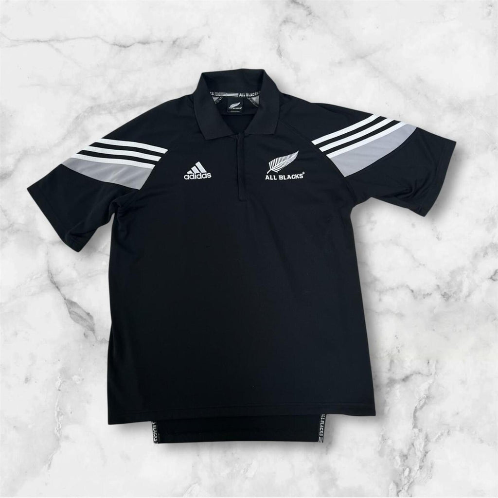 Vintage 2003 Adidas New Zealand All Blacks Rugby 1/4 Zip Polo Men’s Medium