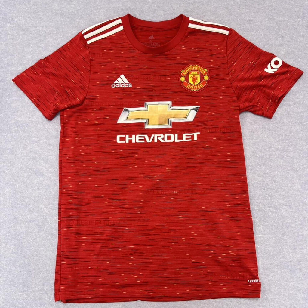 2020/21 Manchester United Adidas Authentic Home Jersey #18 Bruno Fernandes Medium