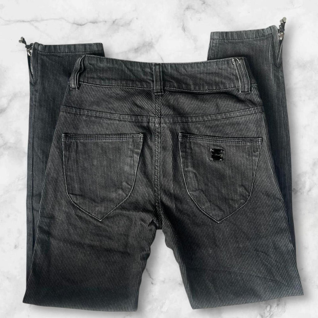 Vintage Diesel Brucke SP Charcoal Grey / Black Straight Leg Stretch Jeans Women’s Size W26” L31”