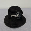 Vintage Quiksilver Surf Black Canvas Graphic Bucket Hat Surf Size S/M Y2K