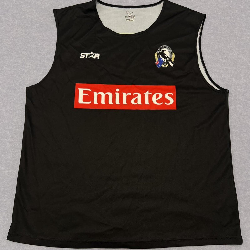 Vintage Collingwood Magpies AFL Star Athletic Men’s Training Singlet Tank Top XL