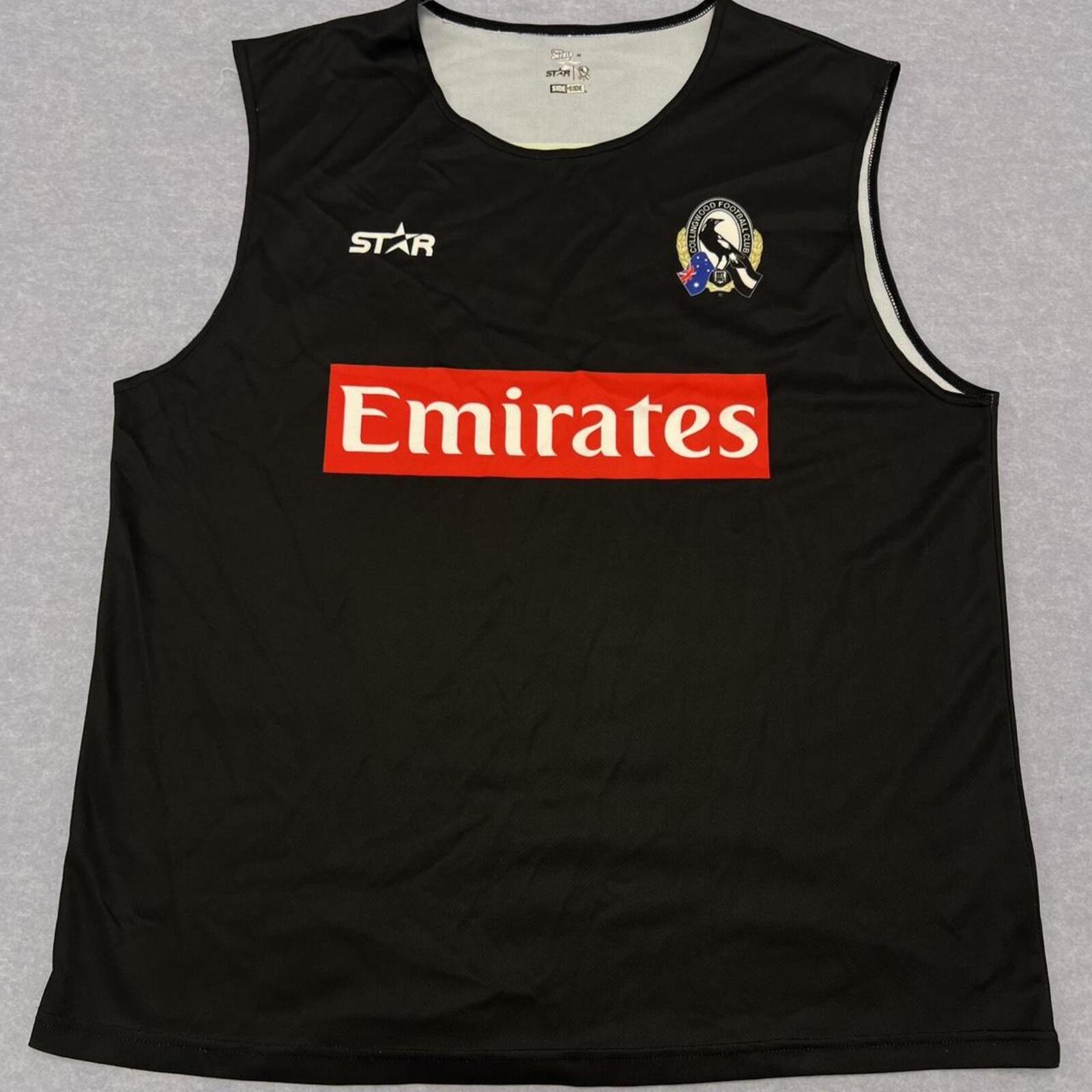 Vintage Collingwood Magpies AFL Star Athletic Men’s Training Singlet Tank Top XL