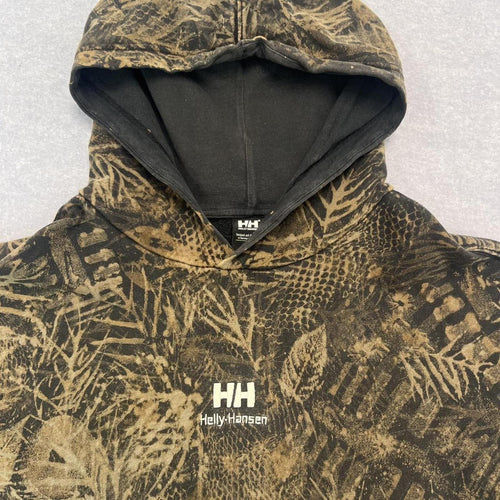 Helly Hansen Camouflage All-Over Print Realtree Style Pullover Hoodie Mens Large