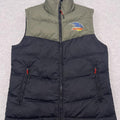 Adelaide Crows Official AFL Men's Feather Down Puffer Vest Navy & Grey Medium