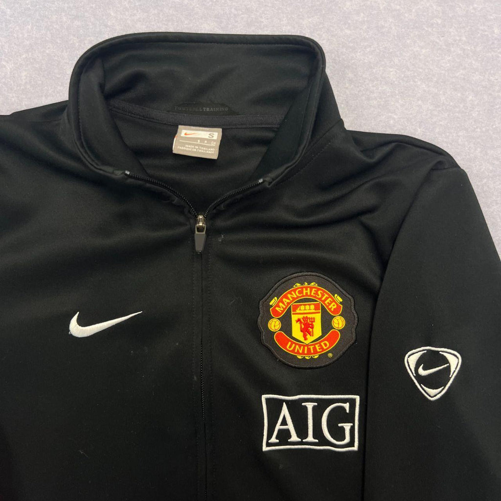 Vintage 2009 Manchester United FC Nike Full Zip Soccer Track Jacket Men's Small
