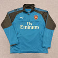 Vintage Puma Arsenal FC Light Blue Full Zip  Soccer Training Track Jacket Large