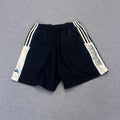 Vintage Adidas Men’s Navy Blue & White Spell Out Embroidered Y2K Sports Shorts Large