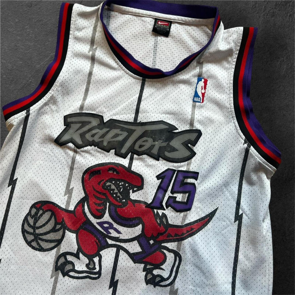 Vintage Nike Team Toronto Raptors Vince Carter No.15 Swingman Jersey Small +2”