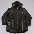 Vintage 90’s Collingwood Magpies AFL Black Hooded Puffer Jacket Oversized Small