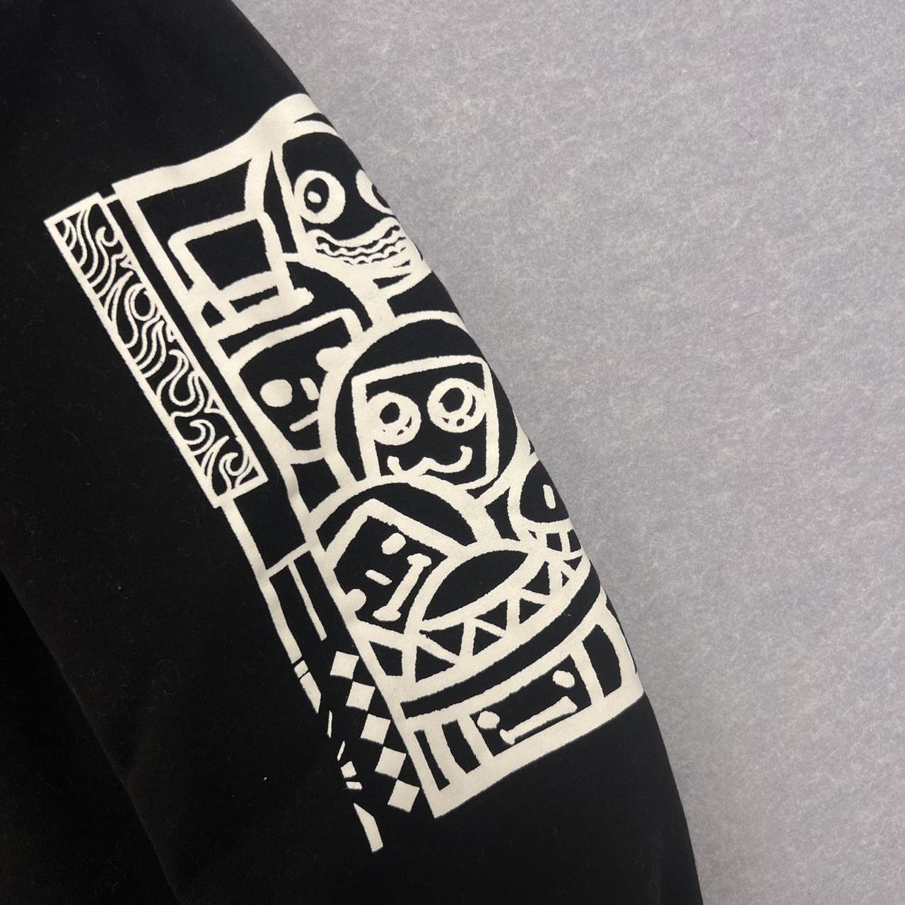 The Boys Warren James YouTube Merch Black & White Graphic Hoodie – Small