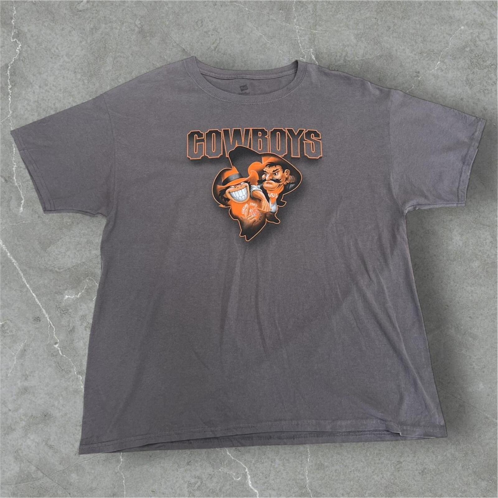 Vintage Eskimo Joe's Orange Heart Cowboy's For the Love of Pete T-Shirt Men's Large