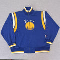 Vintage Mitchell & Ness NBA San Francisco Warriors Golden State The City Retro Full Zip Track Jacket Large