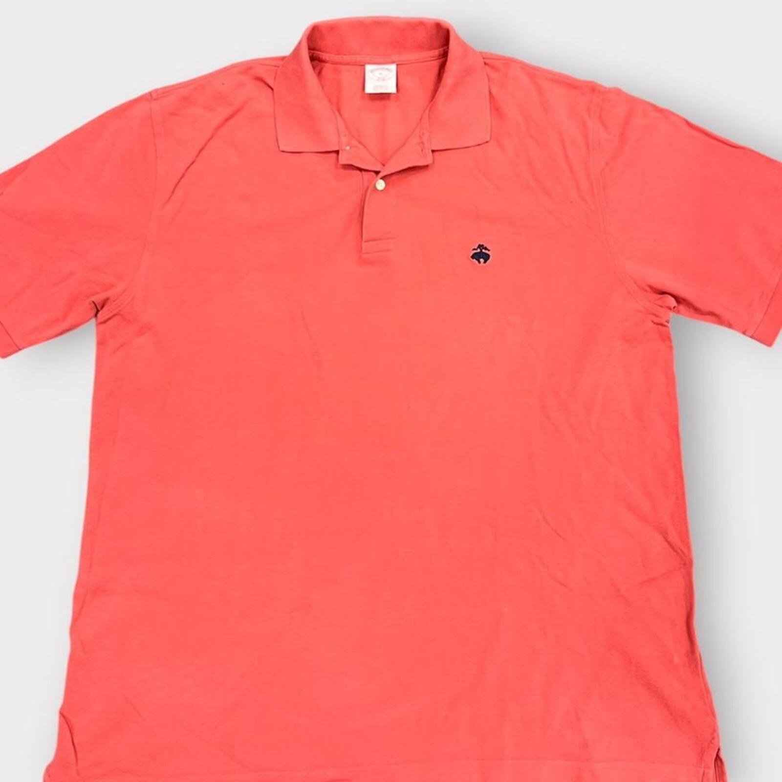 Brooks Brothers 346 Men's Coral Pink Original Fit Casual Polo Shirt XL