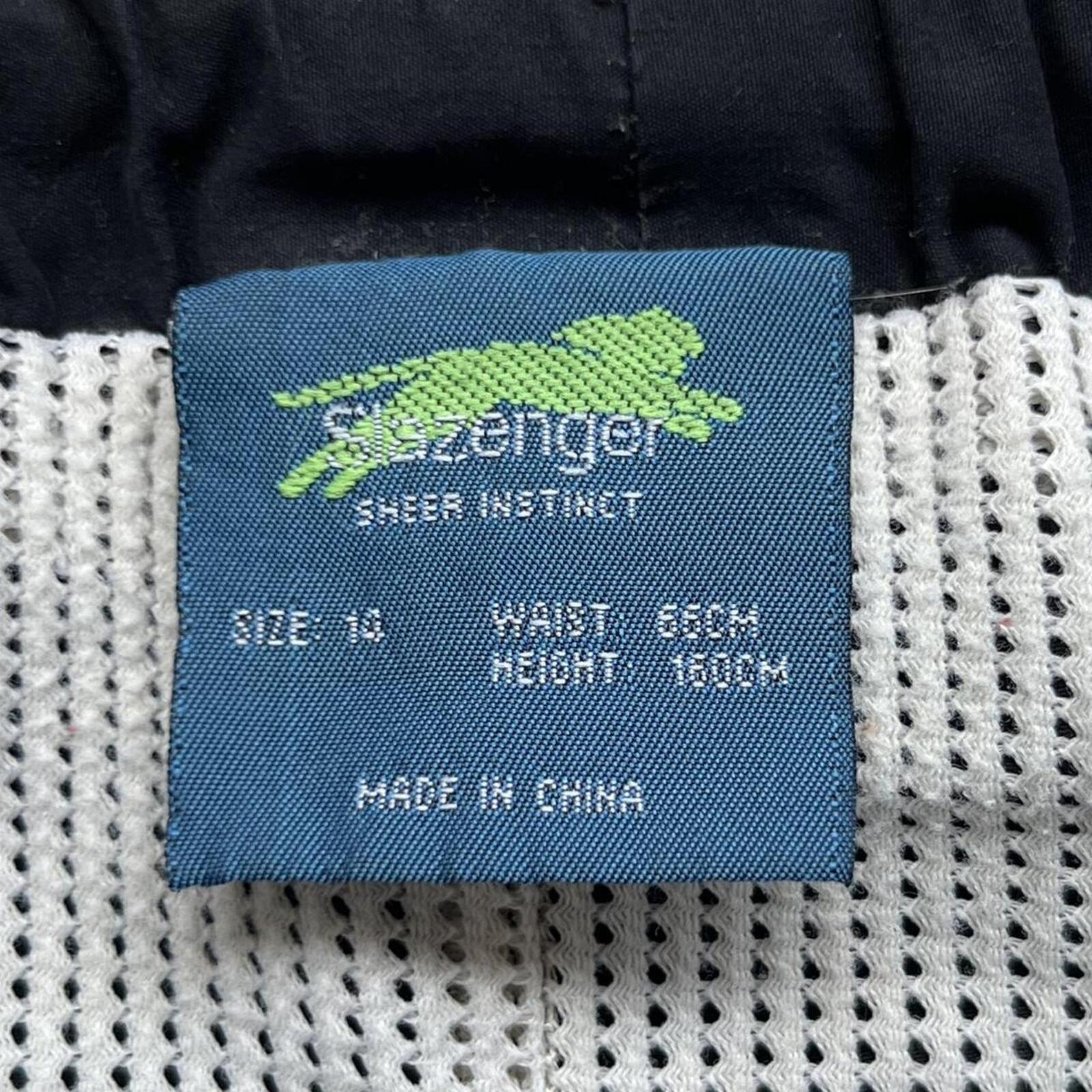 Vintage 90’s Slazenger Sport Women’s Black & Pink Patch Track Pants Y2K Small