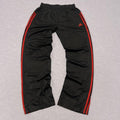 Vintage Adidas Men's Black & Red Striped Streetwear Skater Track Pants Medium