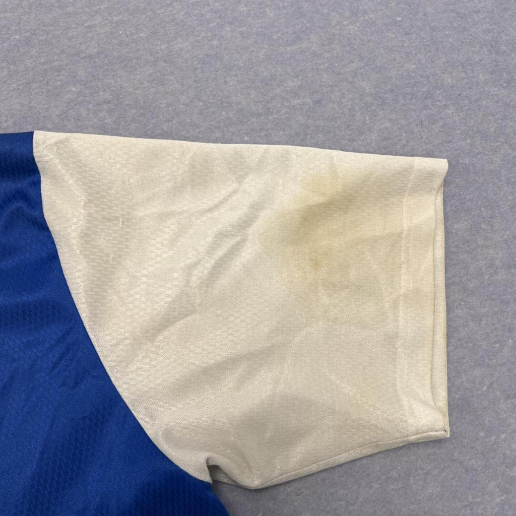 Vintage 1990’s Puma Soccer / Football Patch Jersey Blue & White Men's Medium