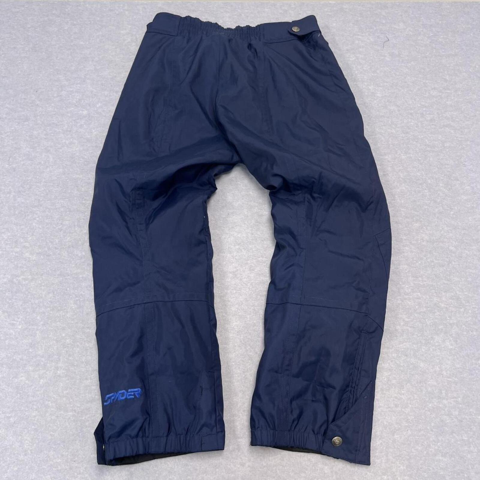 Vintage Spyder Thinsulate Men’s Insulated Navy Blue Ski Snow Pants Mens Large