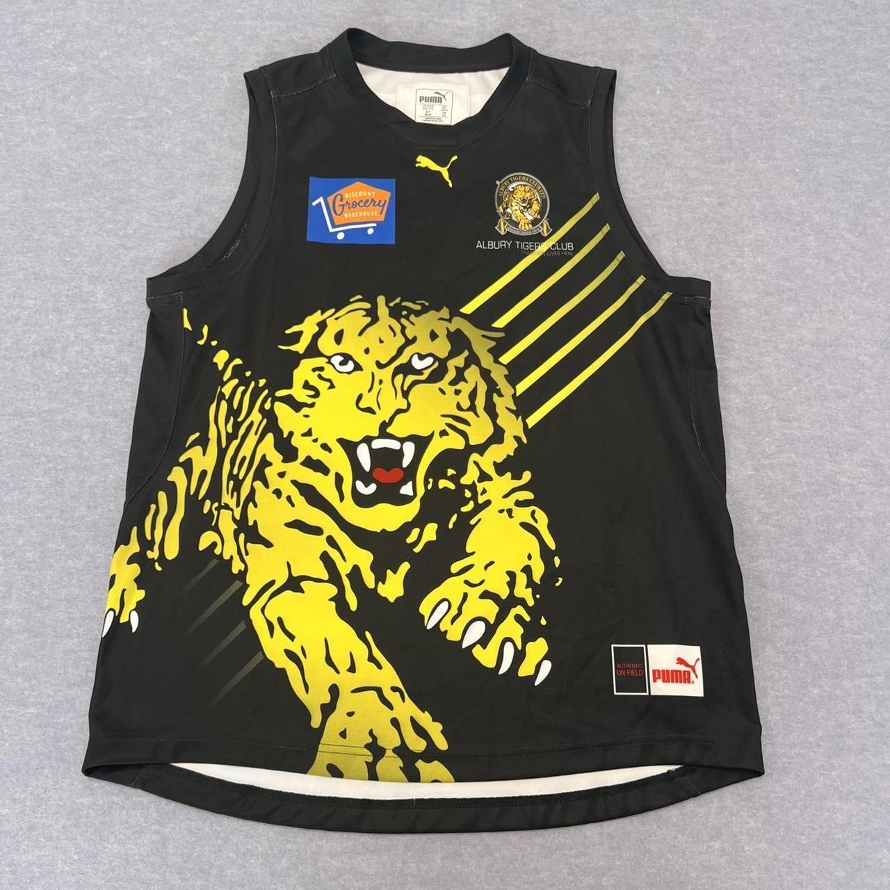 Vintage Puma Albury Tigers AFL Player Jersey No.45 On Field XXL Ovens & Murray