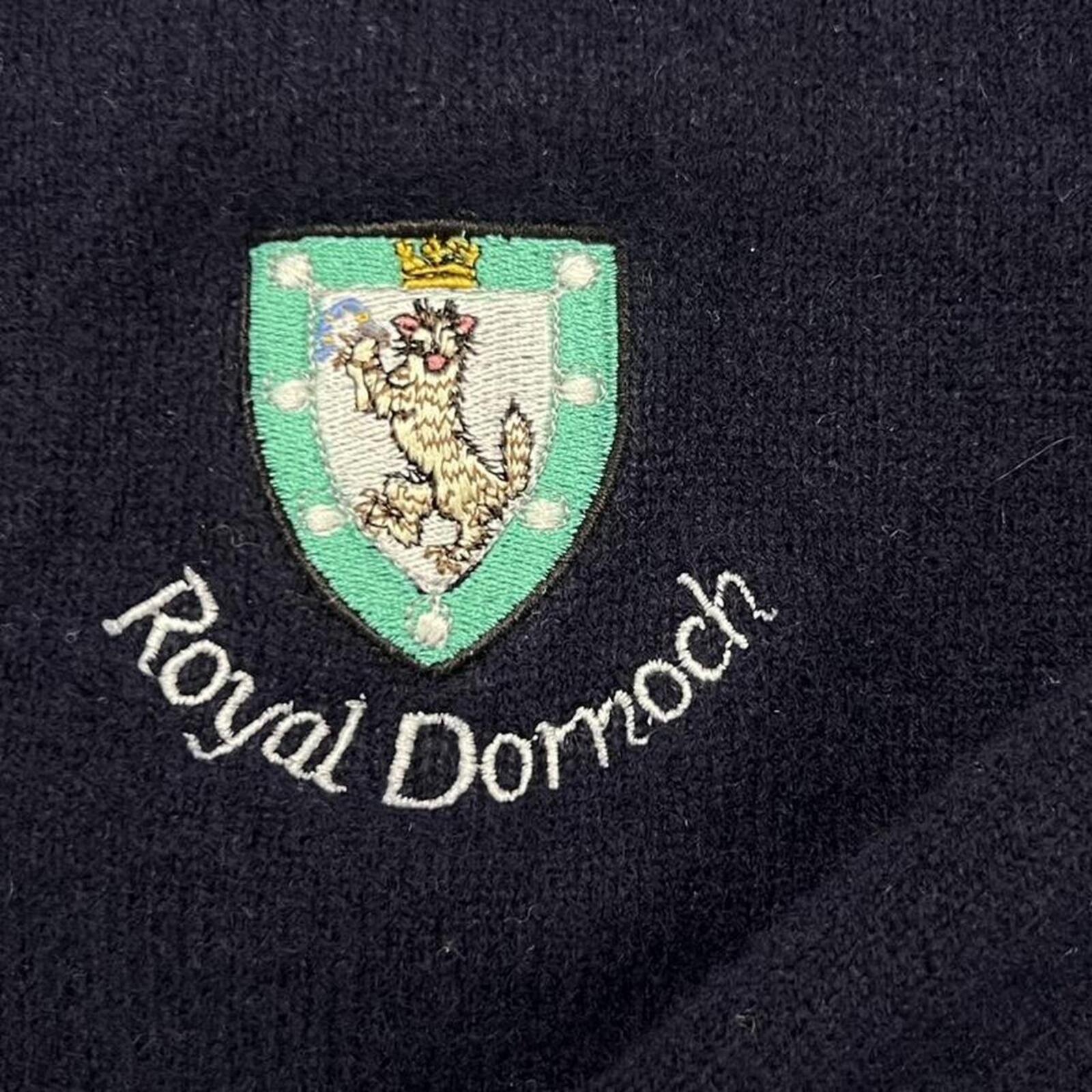 Lyle & Scott Golf Navy Blue Lambswool Knit Jumper Sweater Royal Dornoch XL