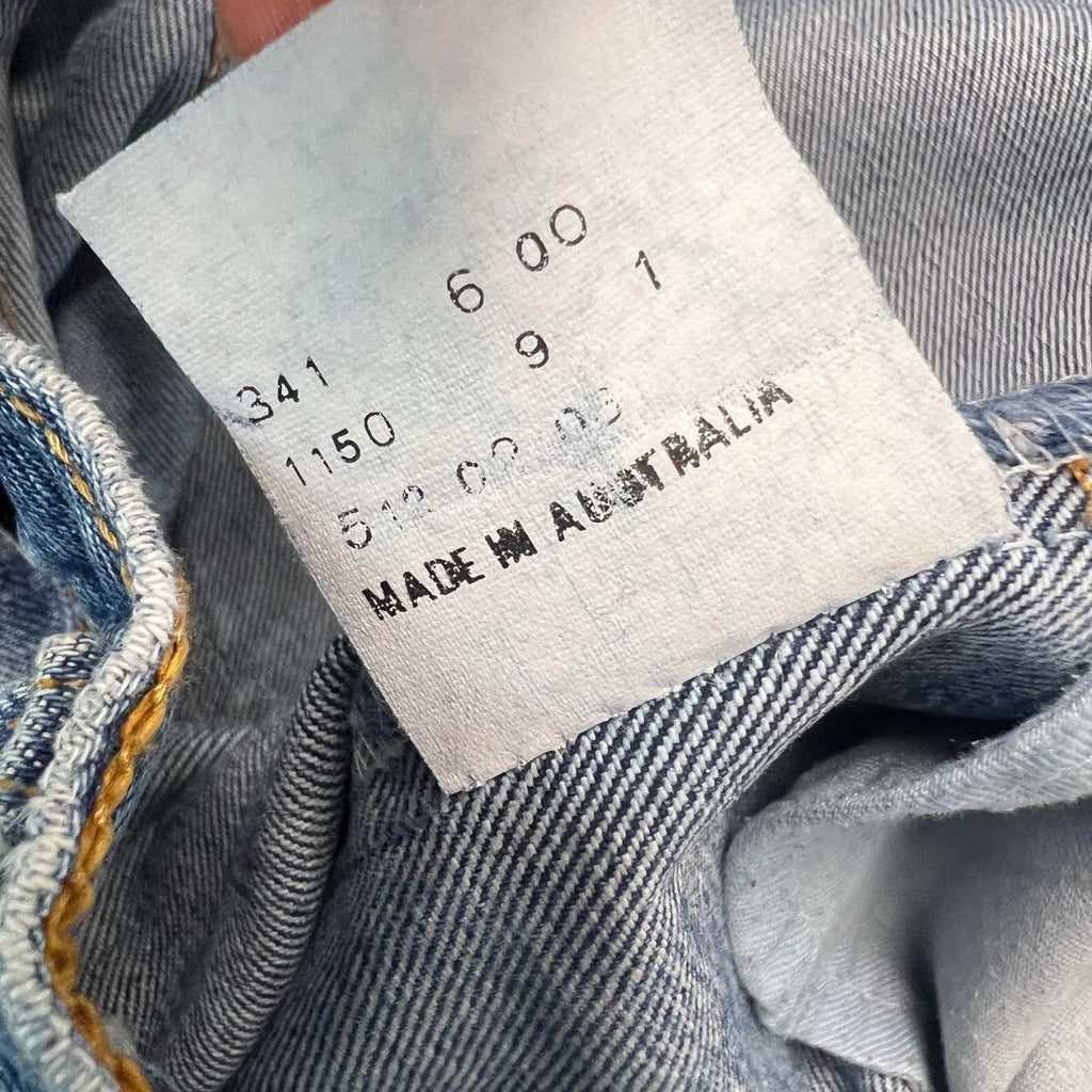 Vintage 2000 Levi's 512 Made In Australia Medium Wash Denim Straight Jeans W36 L34