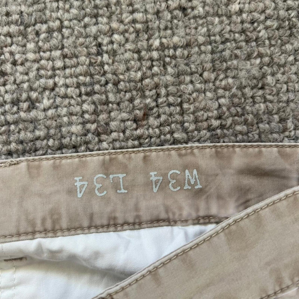 Rodd & Gunn Ancona Low Rise Slim Fit Beige Cream Chino Trousers Pants W34 L34