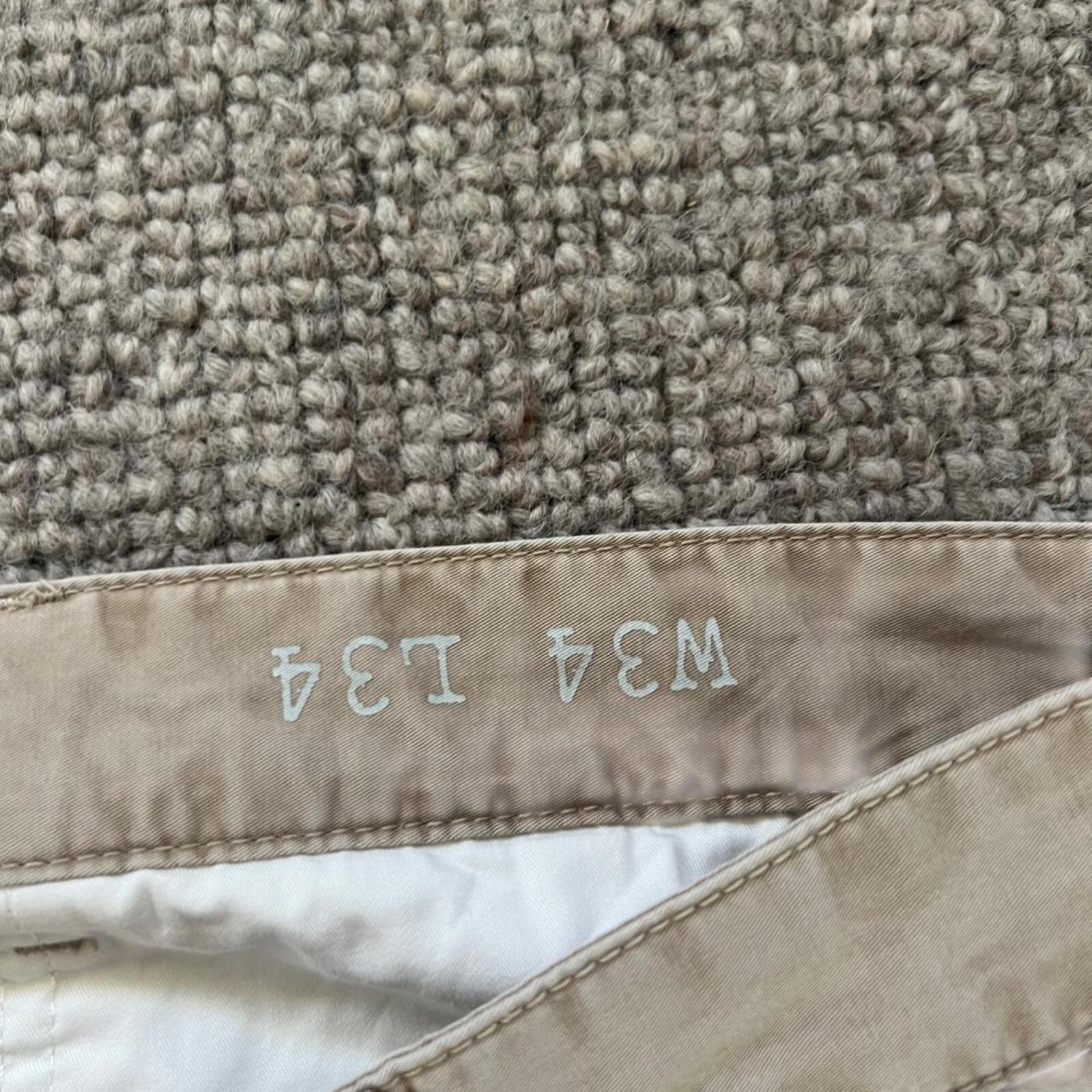 Rodd & Gunn Ancona Low Rise Slim Fit Beige Cream Chino Trousers Pants W34 L34