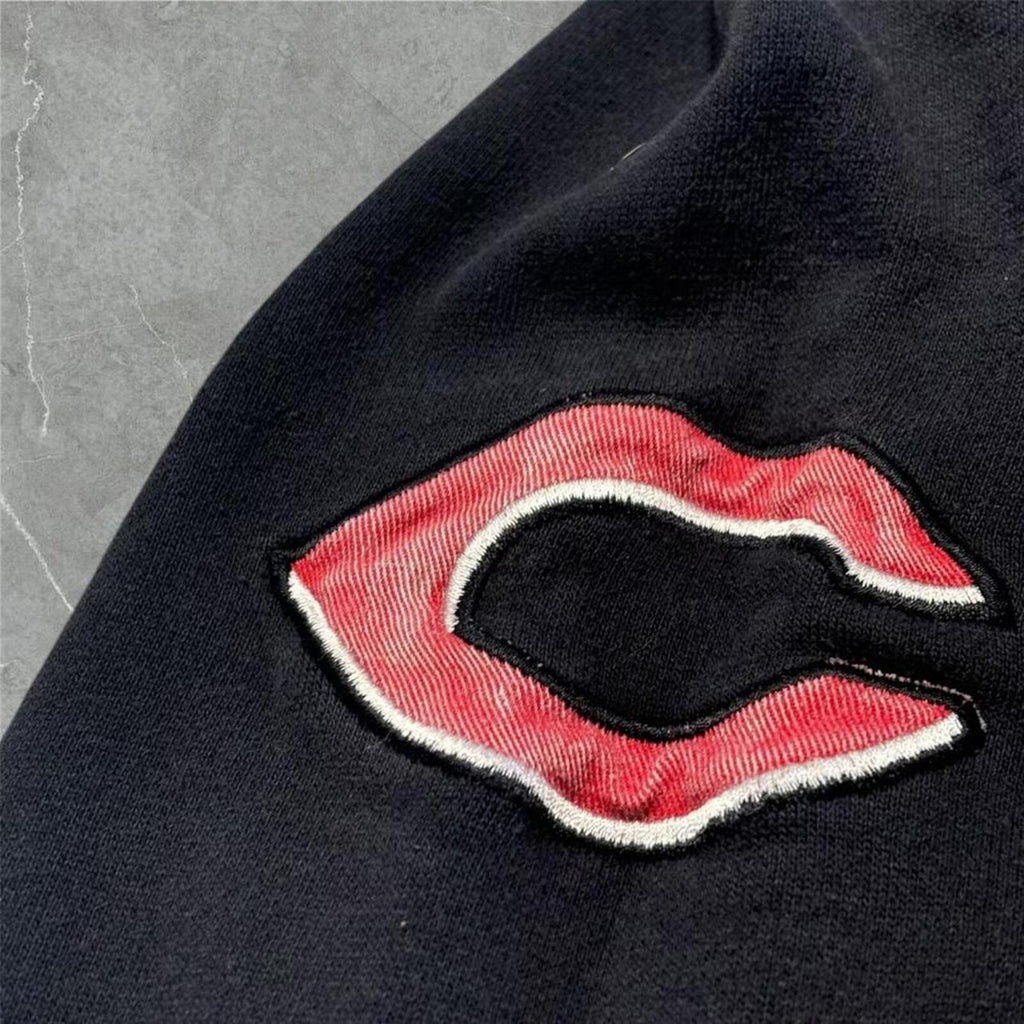 Vintage Majestic Cincinnati Reds Y2K Spell Out Baseball Hoodie Men’s S  -  Youth XL