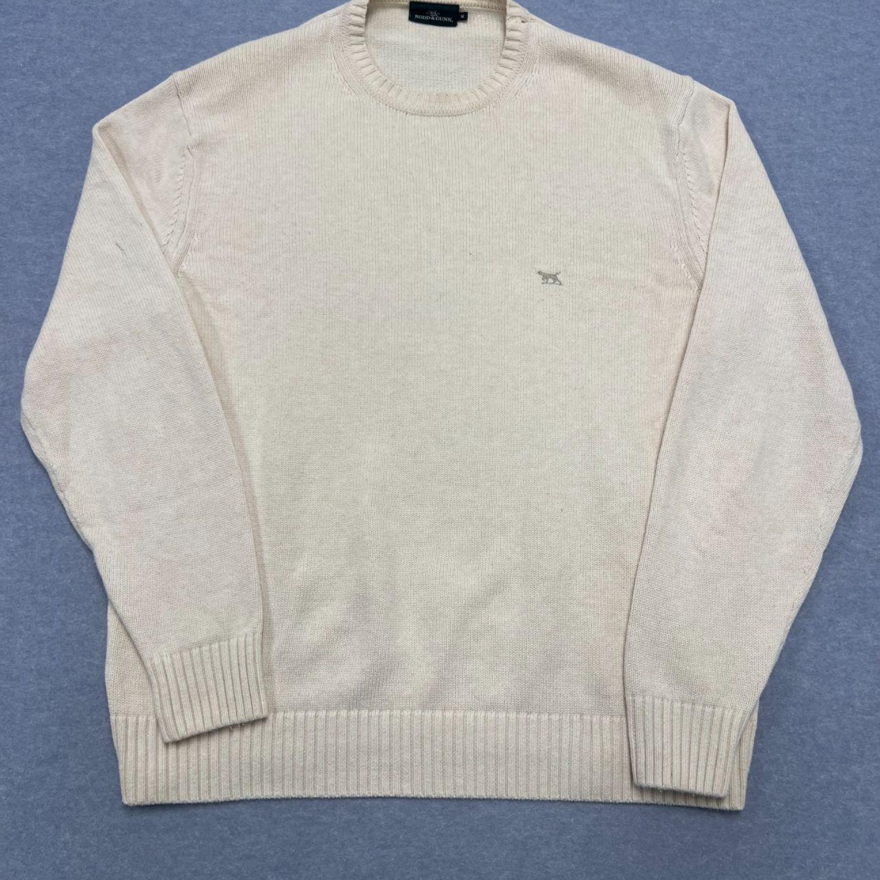 Vintage Rodd & Gunn Marl Pink / Cream Apricot Knit Sweater Jumper Men's Medium