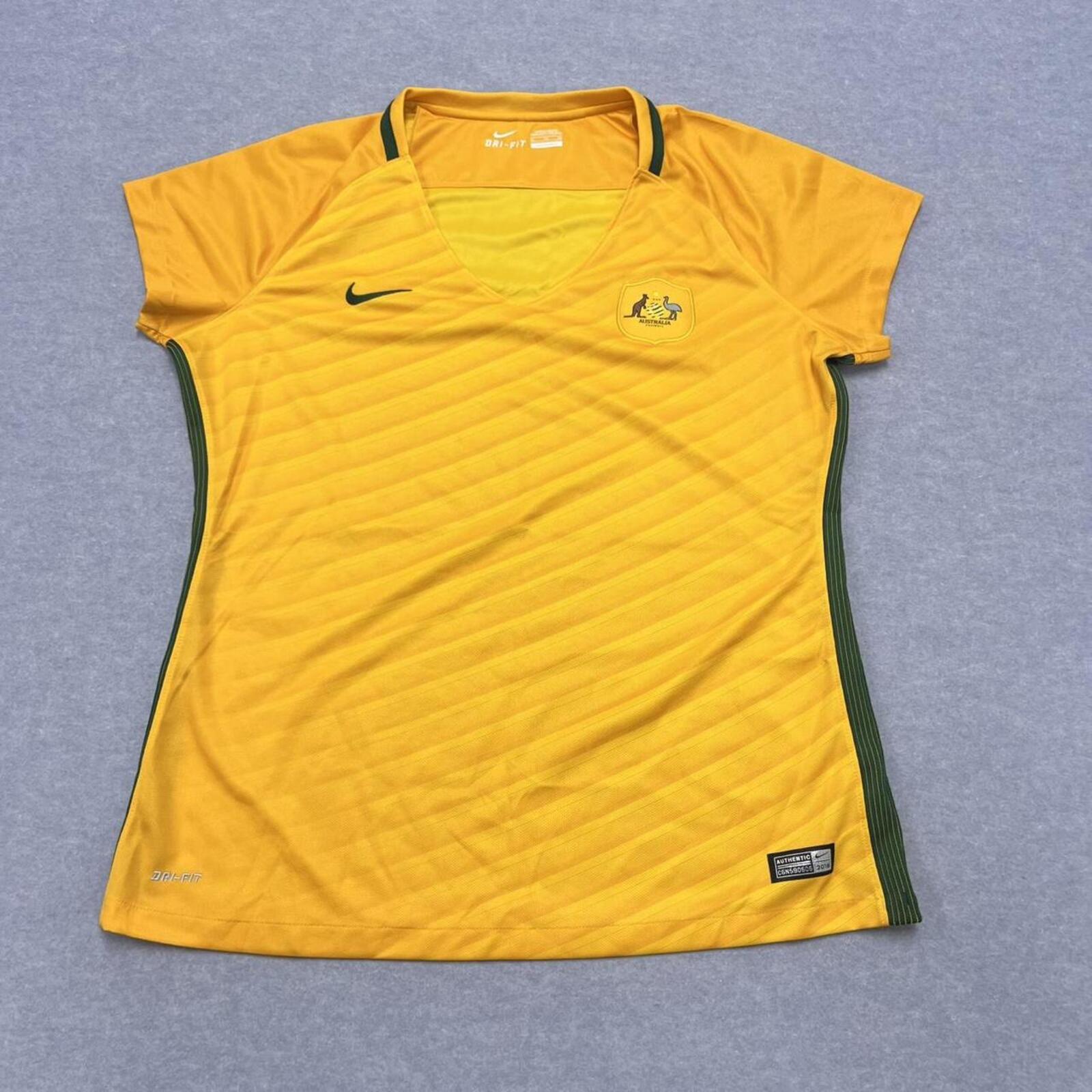 2016 Nike Dri-FIT Australian Socceroos Womens Home Soccer Football Jersey XL