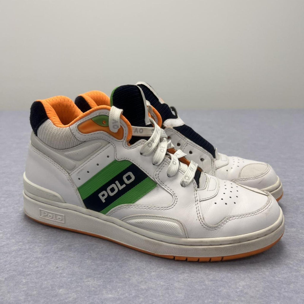 Polo Ralph Lauren Australian Open White & Navy Tennis Court Sport Sneakers US8.5 EU40