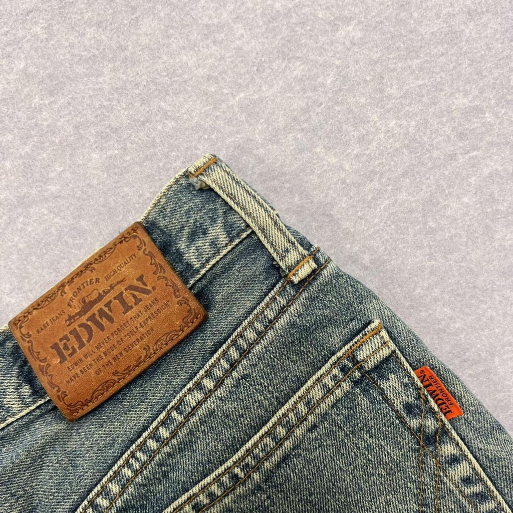 Vintage Edwin 1503 Japanese Denim Distressed Y2K Jeans W29 L
