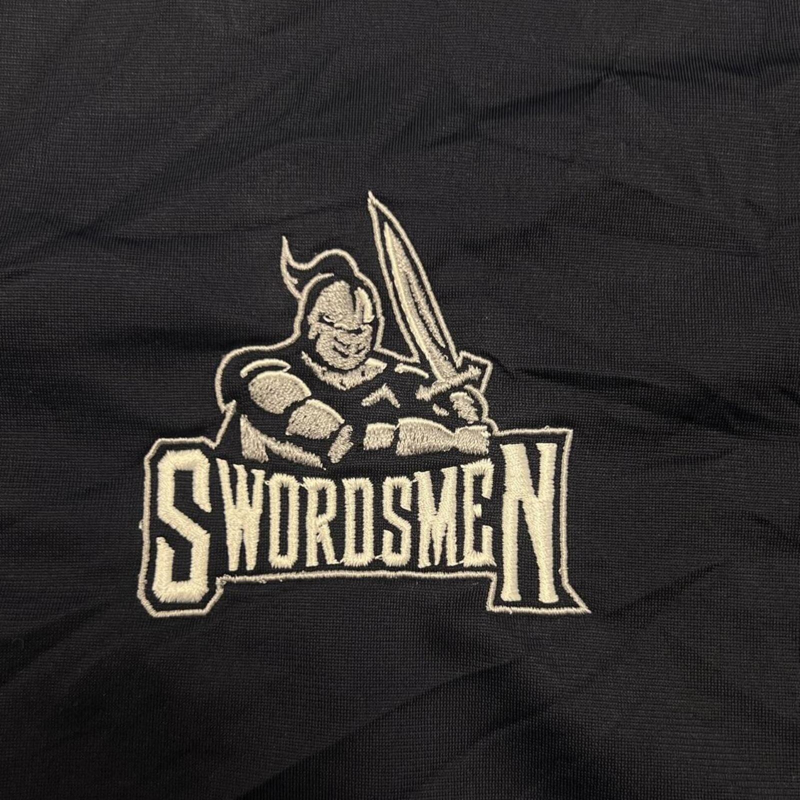 Vintage Adidas Swordsmen Navy Full Zip Track Jacket Player Issue #12 Men's Large