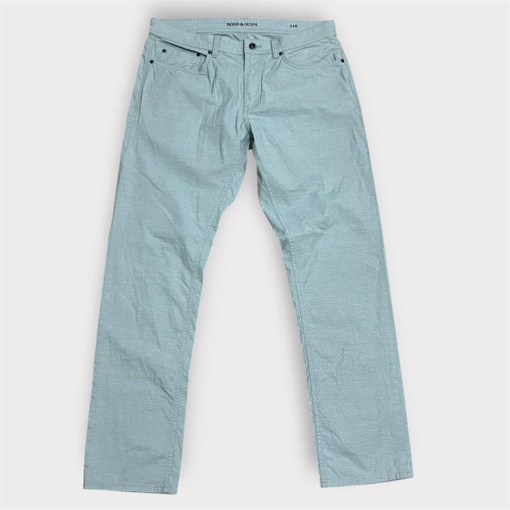 Rodd & Gunn Men’s Straight Fit GUNN Jeans Trousers “Dove” Light Blue / Grey ish Regular Leg 34R