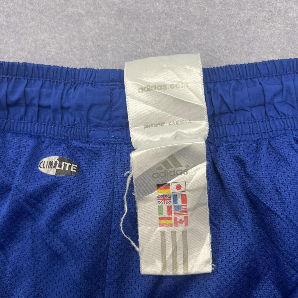Vintage Adidas Kansas Jayhawks KU NCAA Royal Blue Baggy Track Pants Men's XL