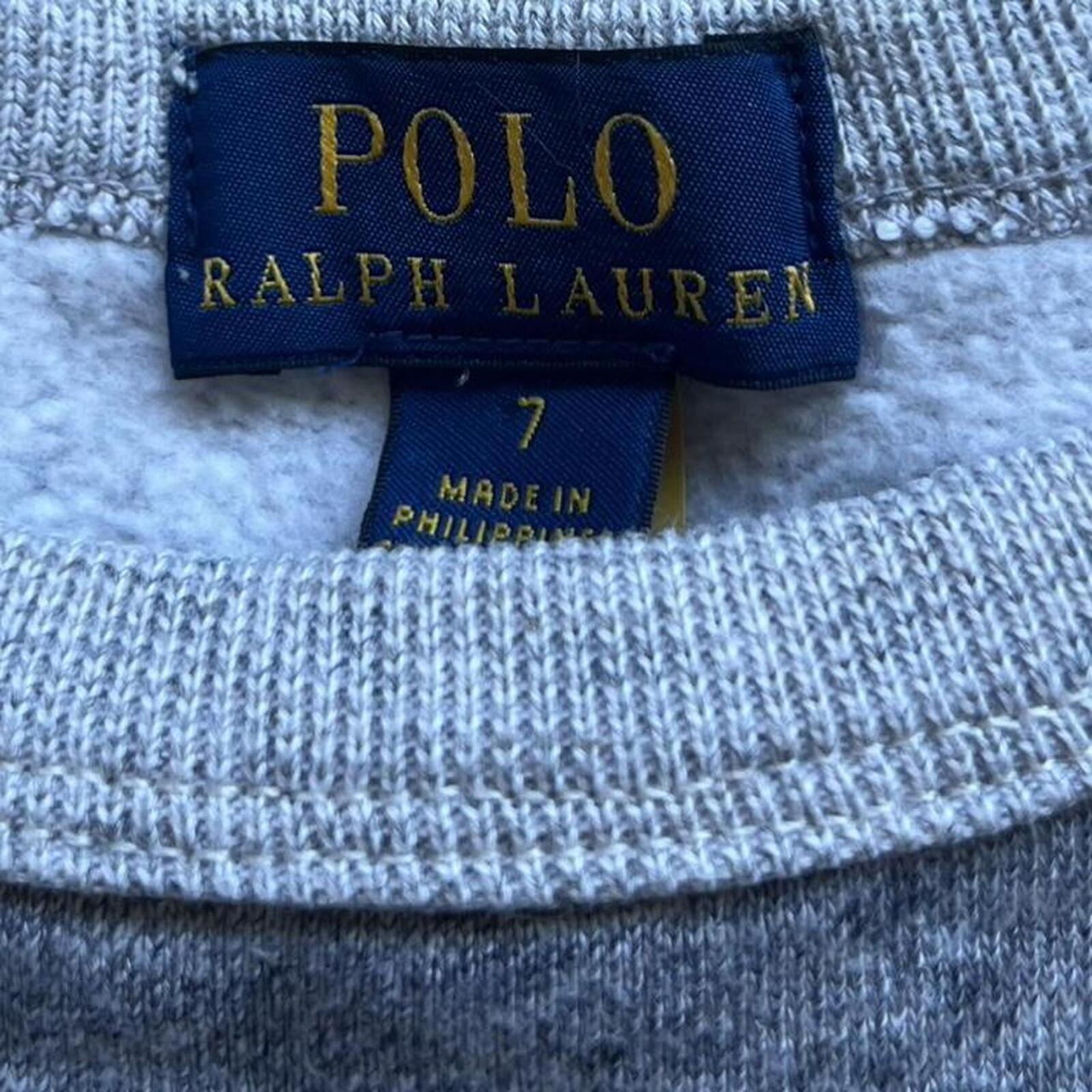 POLO RALPH LAUREN LUNAR NEW YEAR RABBIT GREY SWEATSHIRT Youth Children Size 7