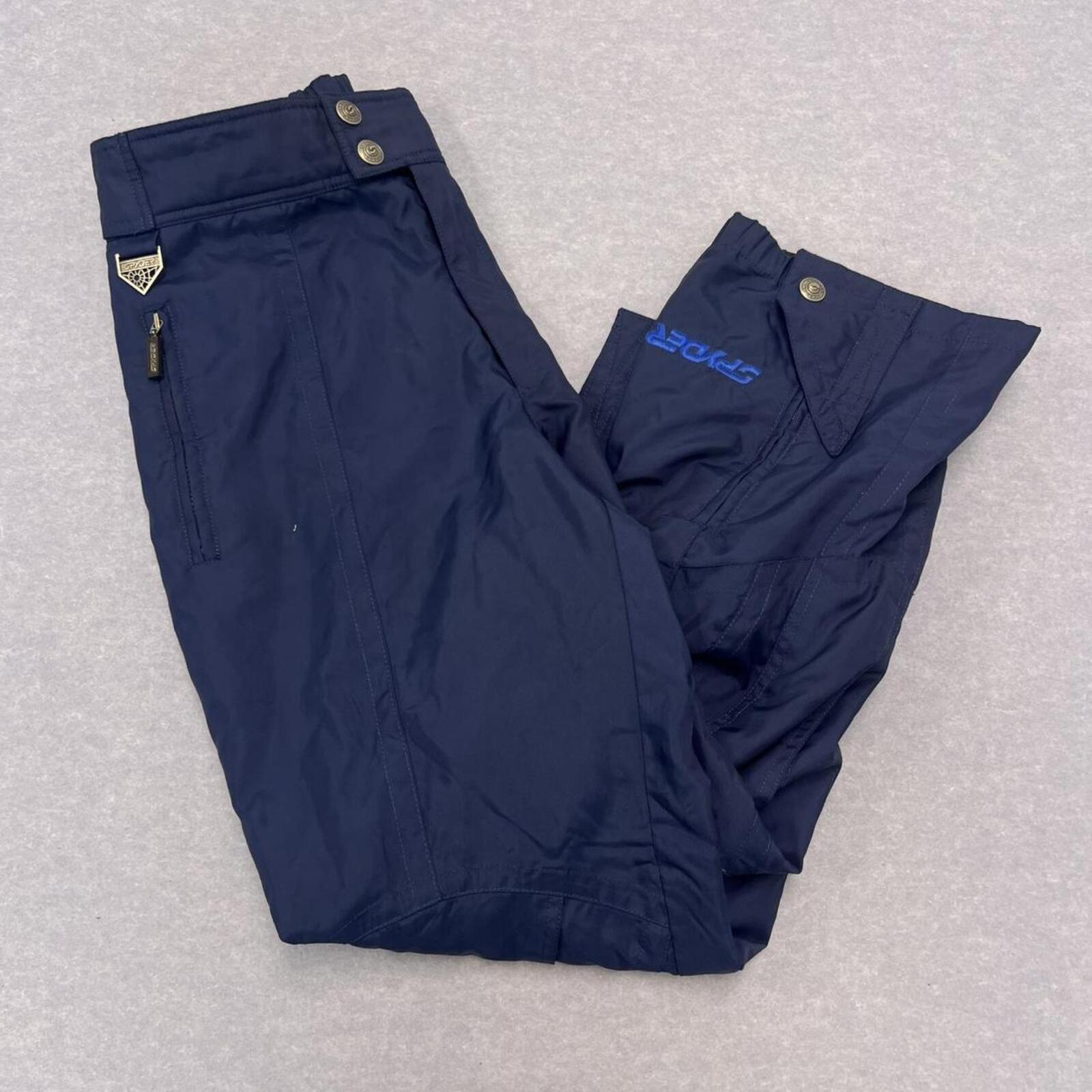 Vintage Spyder Thinsulate Men’s Insulated Navy Blue Ski Snow Pants Mens Large