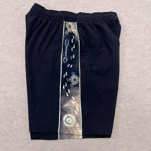 Carlton Blues FC Official AFL Indigenous Training Shorts Navy Blue Small
