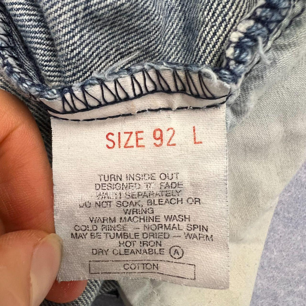 Vintage 1997 Levi's 508 Made In Australia Light Wash Button Fly Denim Jeans W36 L34