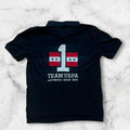 Vintage U.S. Polo Assn. “Team USPA” Embroidered Flag Polo Black  No.1 Y2K Men’s XL