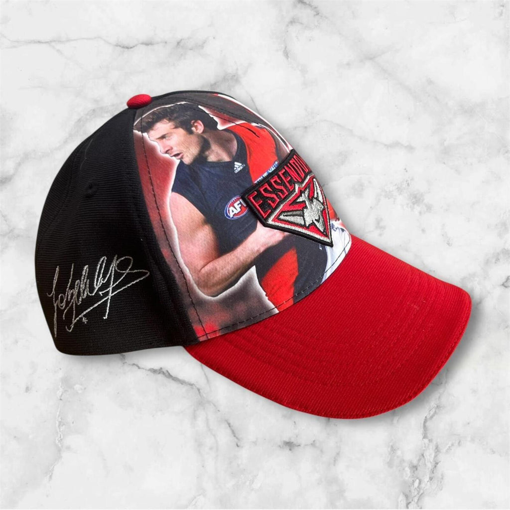 Vintage Jobe Watson Essendon AFL  #4 AOP Embroidered Signature Cap One Size 58Cm
