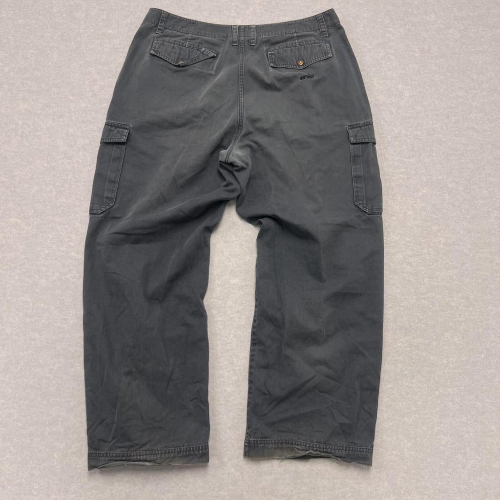 Vintage 90s Puma Men's Navy Blue Cargo Carpenter Pants Streetwear Zip-Leg Y2K XL