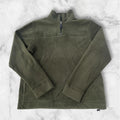 Vintage 1980’s GAP Forrest / Olive Green Fleece 1/4 Zip Jumper Men’s Small