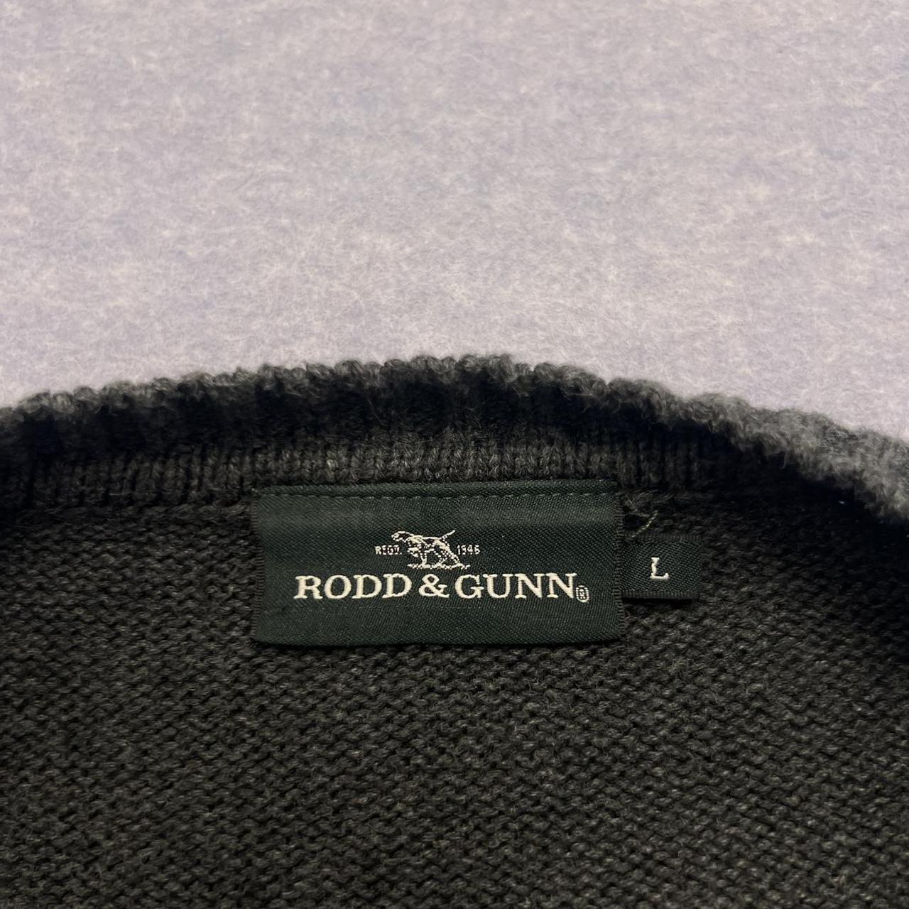 Vintage Rodd & Gunn Charcoal Grey Knit Sweater Jumper Preppy Old Money Large