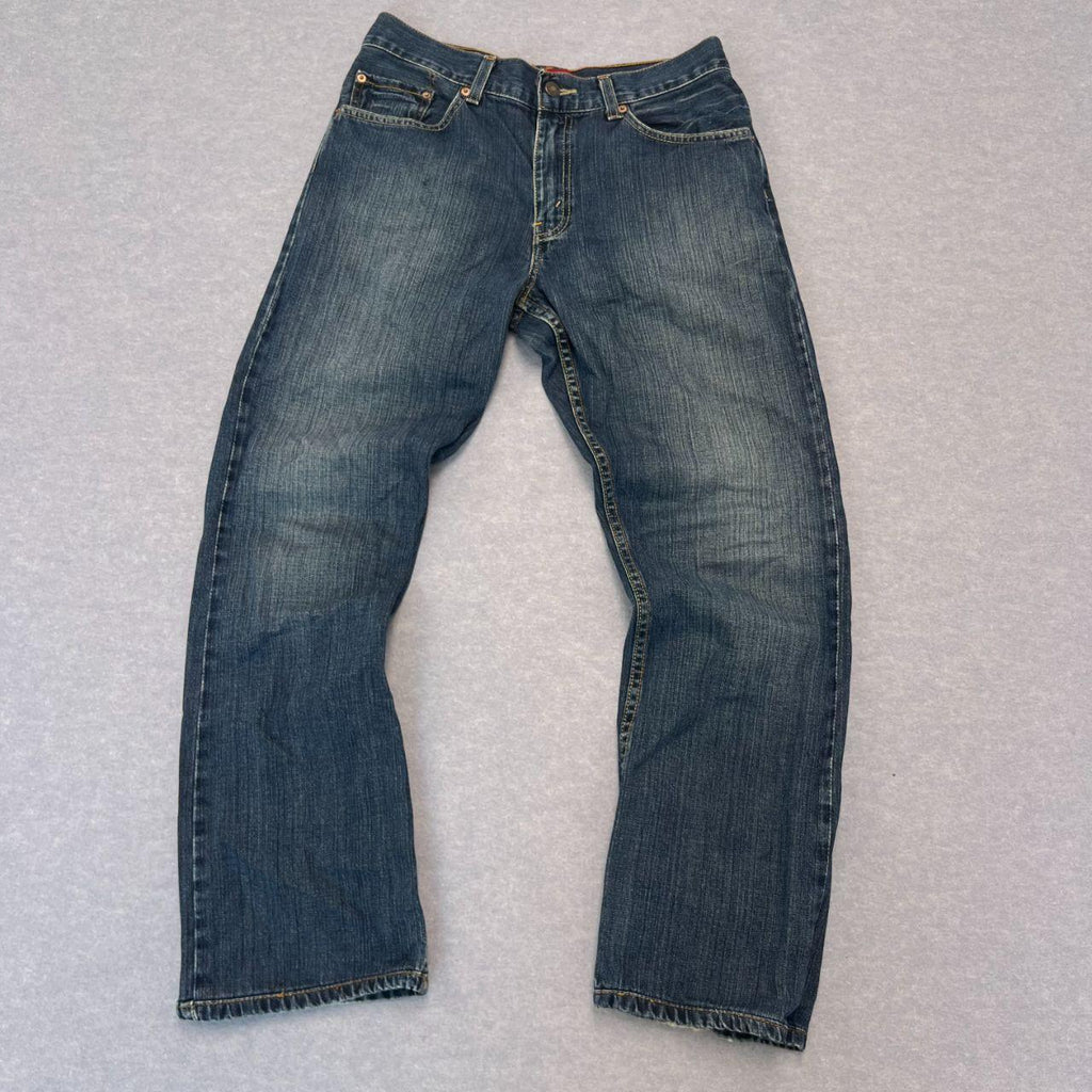 Vintage Levi's 503 Bootcut Dark Wash Navy Denim Jeans Men's Y2K W33 L32