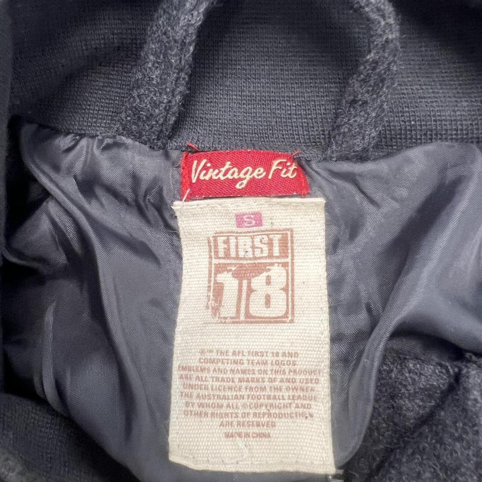 Richmond Tigers AFL First 18 Vintage Fit Grey Duffle / Trench Coat Jacket Small