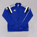 Vintage Adidas ClimaCool Royal Blue Black & White Track Jacket Youth XL Fits Mens Small