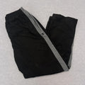 Vintage 90’s Champion Men's Black & Grey Side Stripe Baggy Track Pants Medium