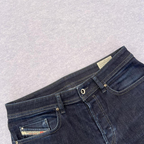 Diesel BUSTER 0607A Regular Stretch Slim Tapered Navy Blue Jeans Men’s W32 L32