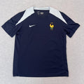 Nike France FFF National Team Strike Dri-Fit Slim Fit Training Jersey Navy Large