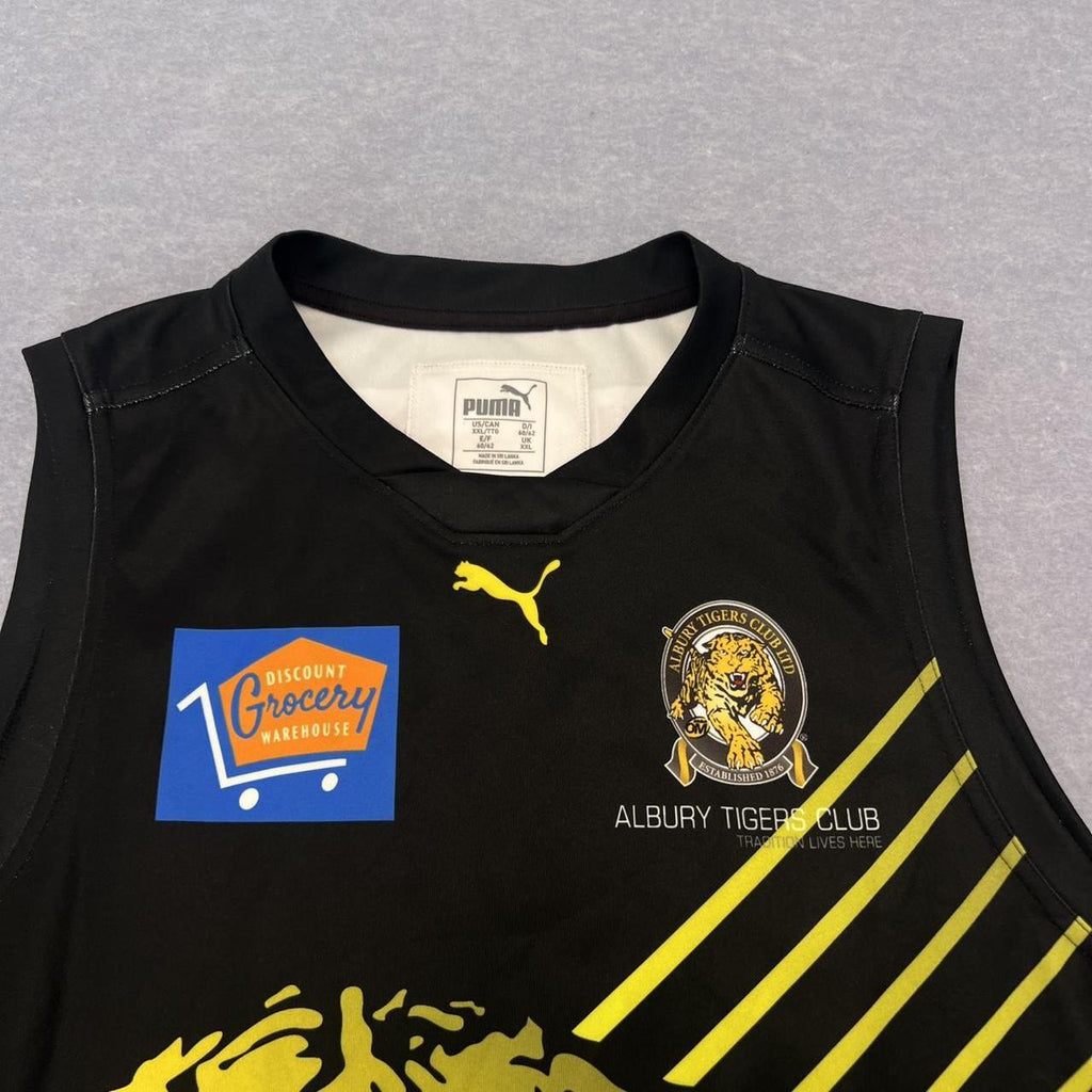 Vintage Puma Albury Tigers AFL Player Jersey No.45 On Field XXL Ovens & Murray